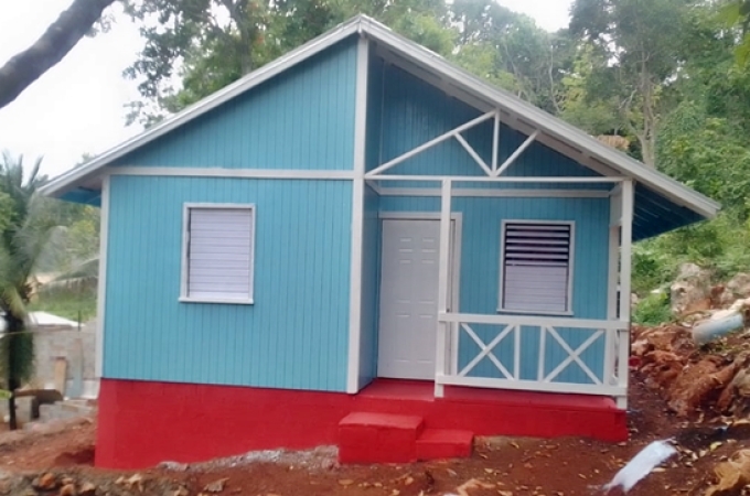 A house built by Food for the Poor for Sabrina Russell and her children in Bartons, St Catherine.