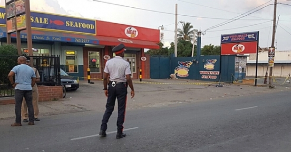 The shooting took place in front of this establishment along East Street, Old Harbour (Photo: Peter Simmonds)