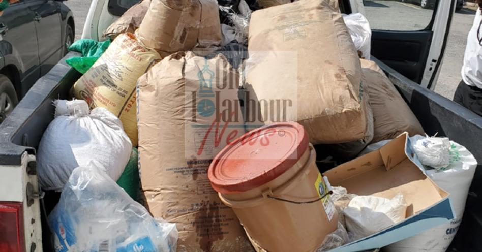 Food items removed from Betta Value Supernarket by inspectors from the St Catherine Health Department