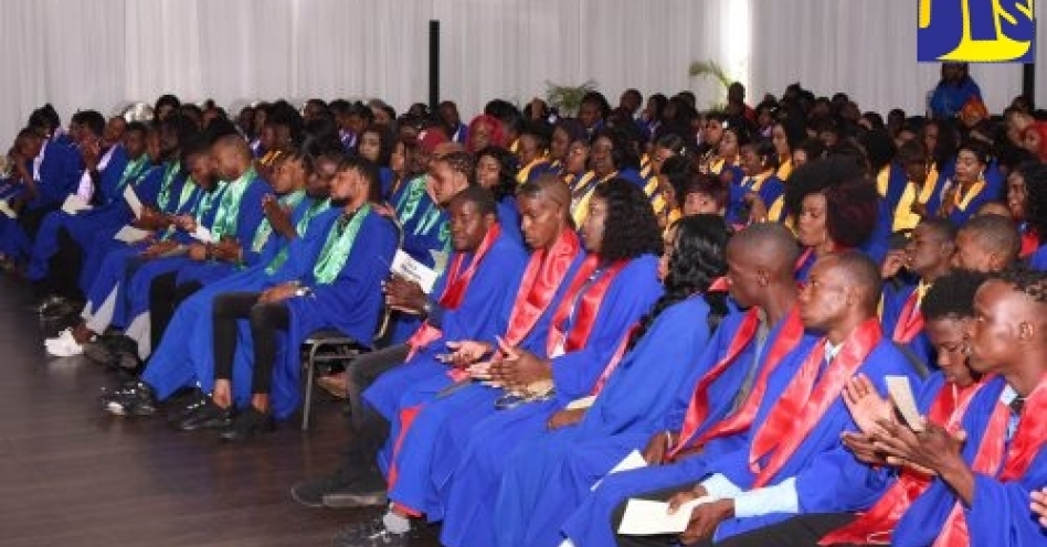 A section of the graduating batch at the recent Citizen Security and Justice Programme Graduation Celebration 2020 at the Spanish Court Hotel in New Kingston. (JIS Photo)
