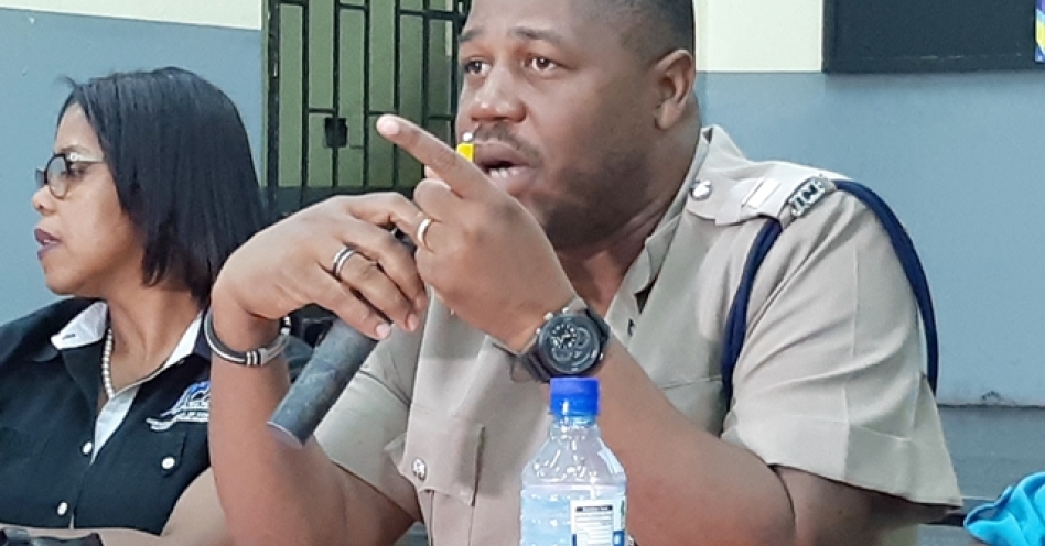 Sub-officer in charge at the Old Harbour Police Station Acting DSP Carey Duncan. (OH News Photo)