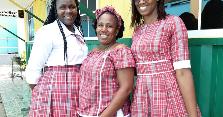 (L-R): Sanada Banton-Thomas, Sasha Whyte, Tamica Molloy in Keisha