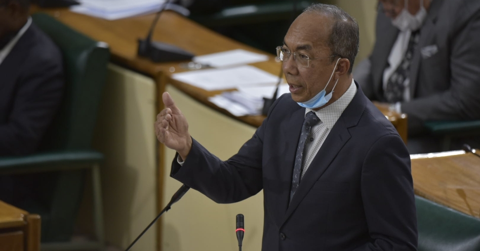 Minister of National Security, Hon. Dr. Horace Chang, delivers Statement in the House of Representatives. (JIS Photo)