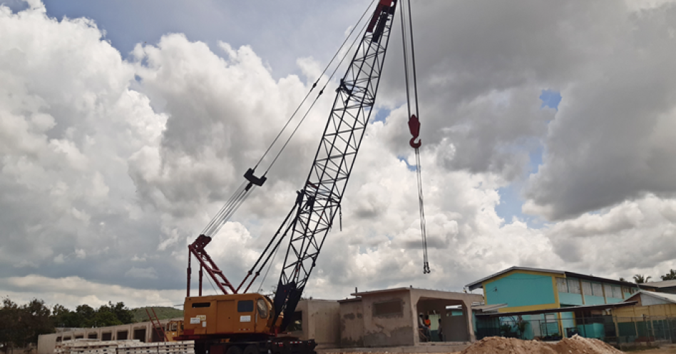 New classroom block at Marlie Mount Primary and Infant under construction. (OH News Photo)