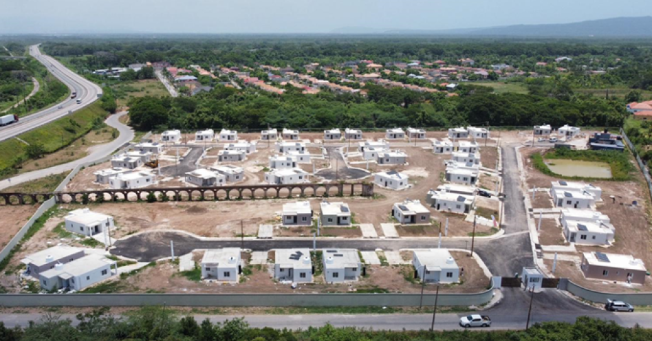 An aerial view of Aqueduct of Vineyards, a 52 two-bedroom housing development currently under construction in Bushy Park. (Photo: Contributed)