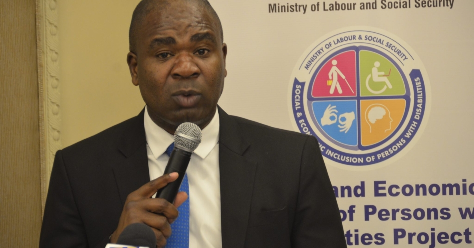 Minister of State for Labour and Social Security, Hon. Zavia Mayne.