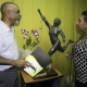 Basil Watson (left) and Jamaica culture minister Olivia Grange (Photo: Contributed)